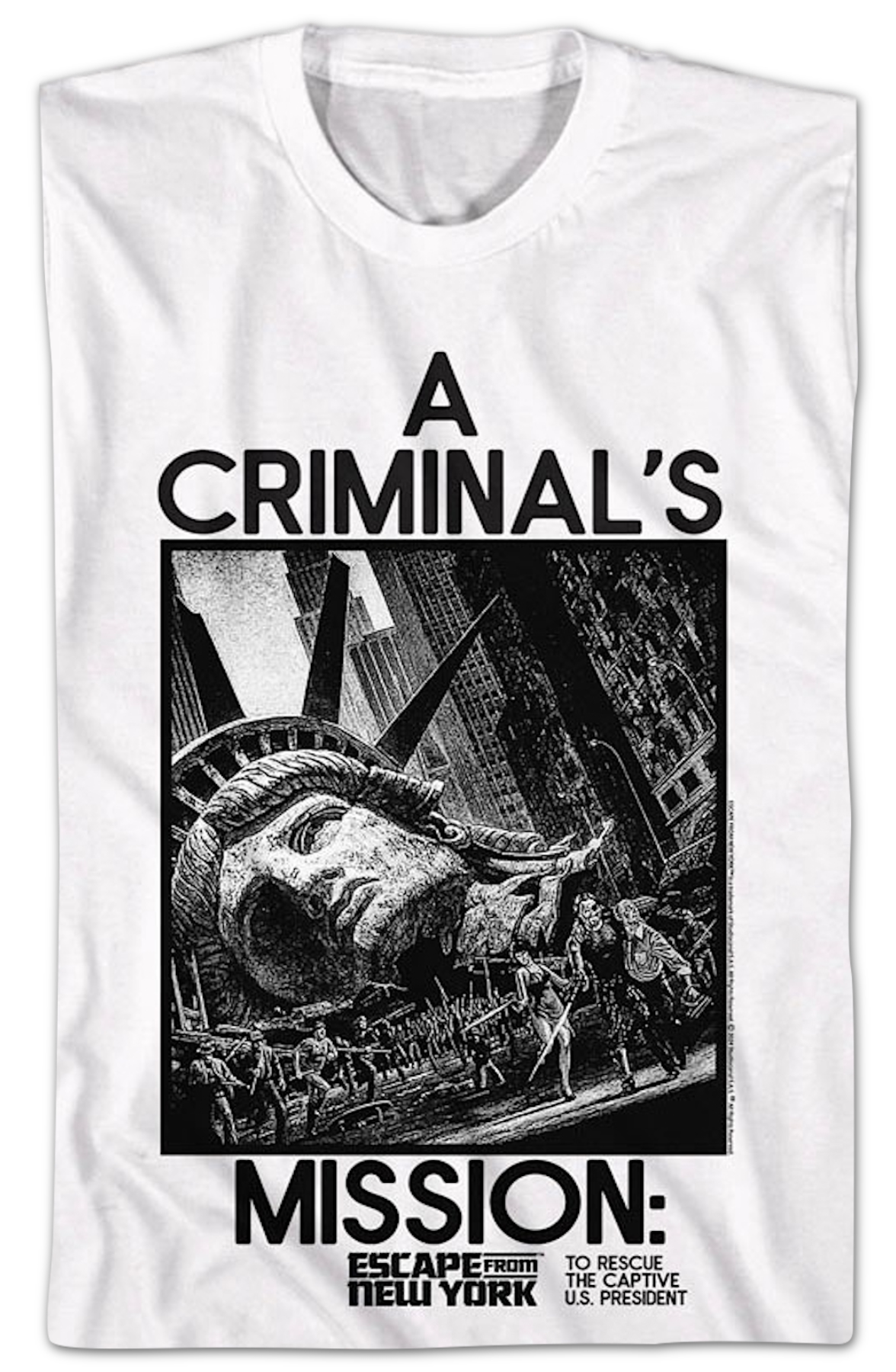 A Criminal's Mission Escape From New York T-Shirt