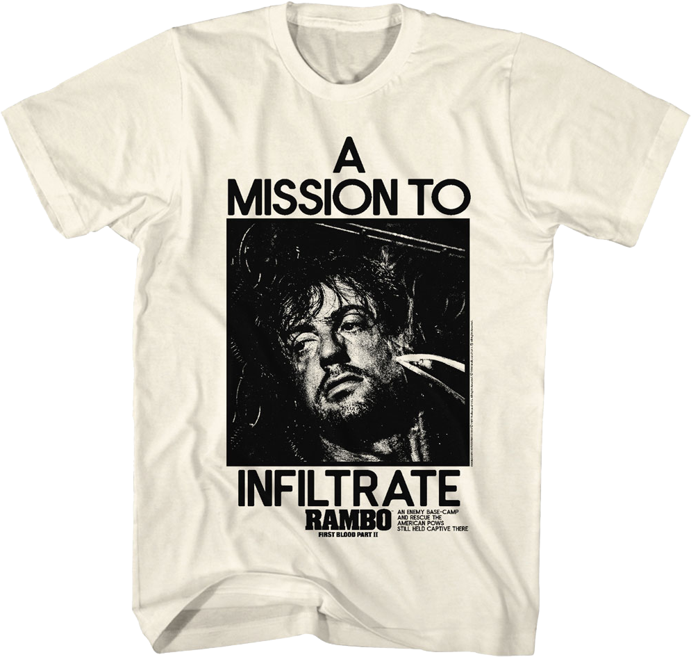 A Mission To Infiltrate Rambo T-Shirt