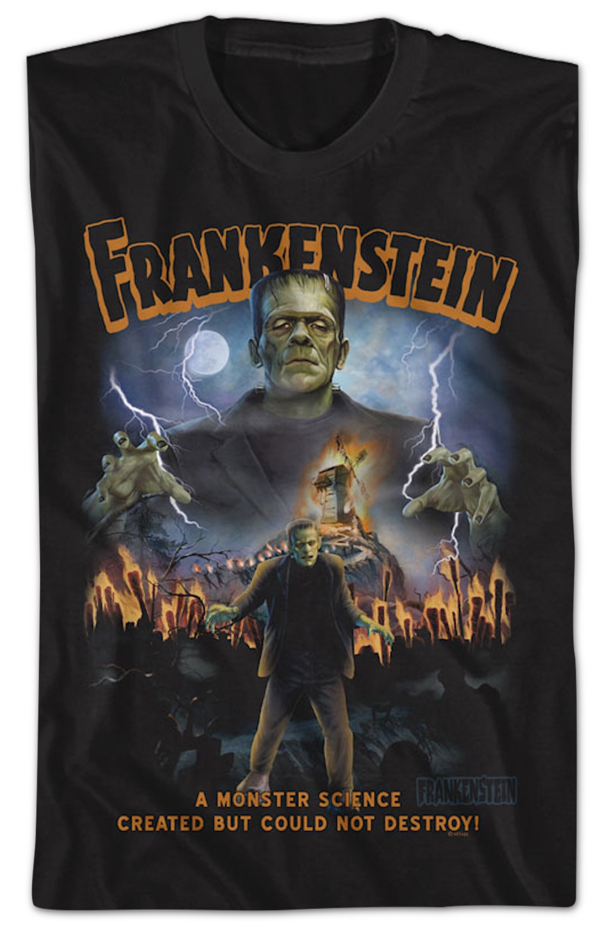 A Monster Science Created Frankenstein T-Shirt