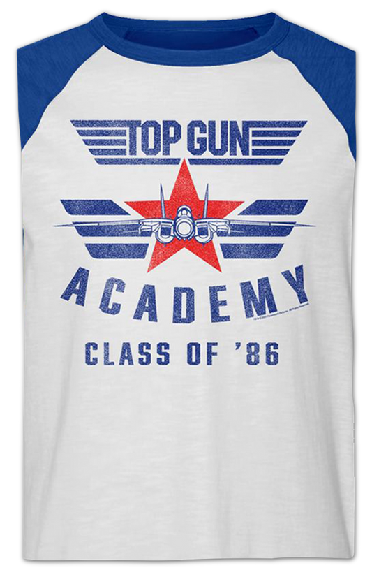 Academy Class Of '86 Top Gun Raglan Baseball Shirt