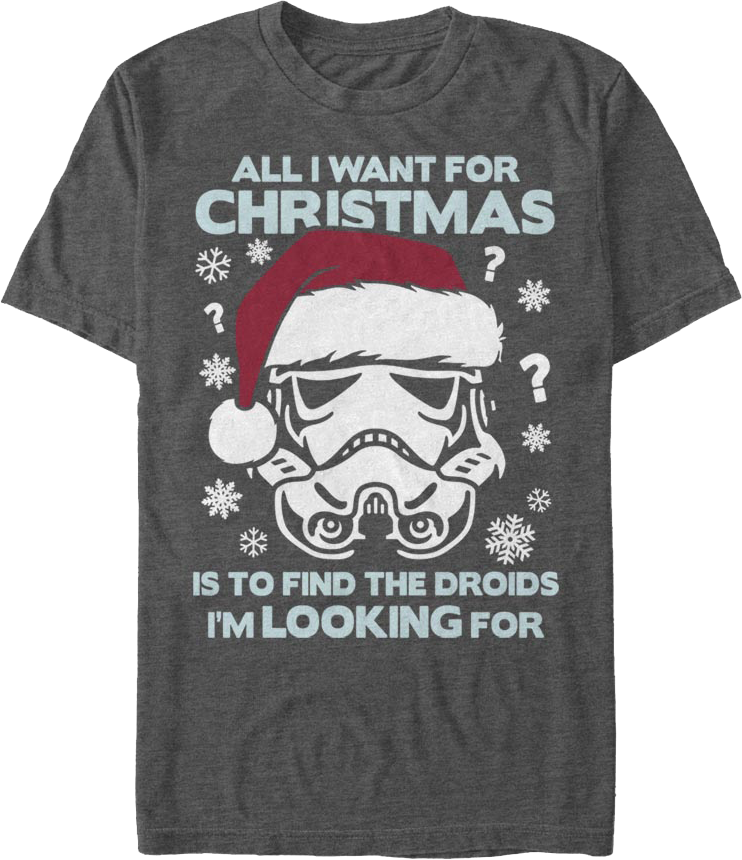 All I Want For Christmas Star Wars T-Shirt