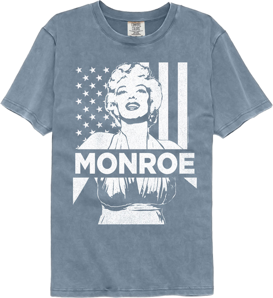 American Flag Marilyn Monroe Comfort Colors Brand T-Shirt