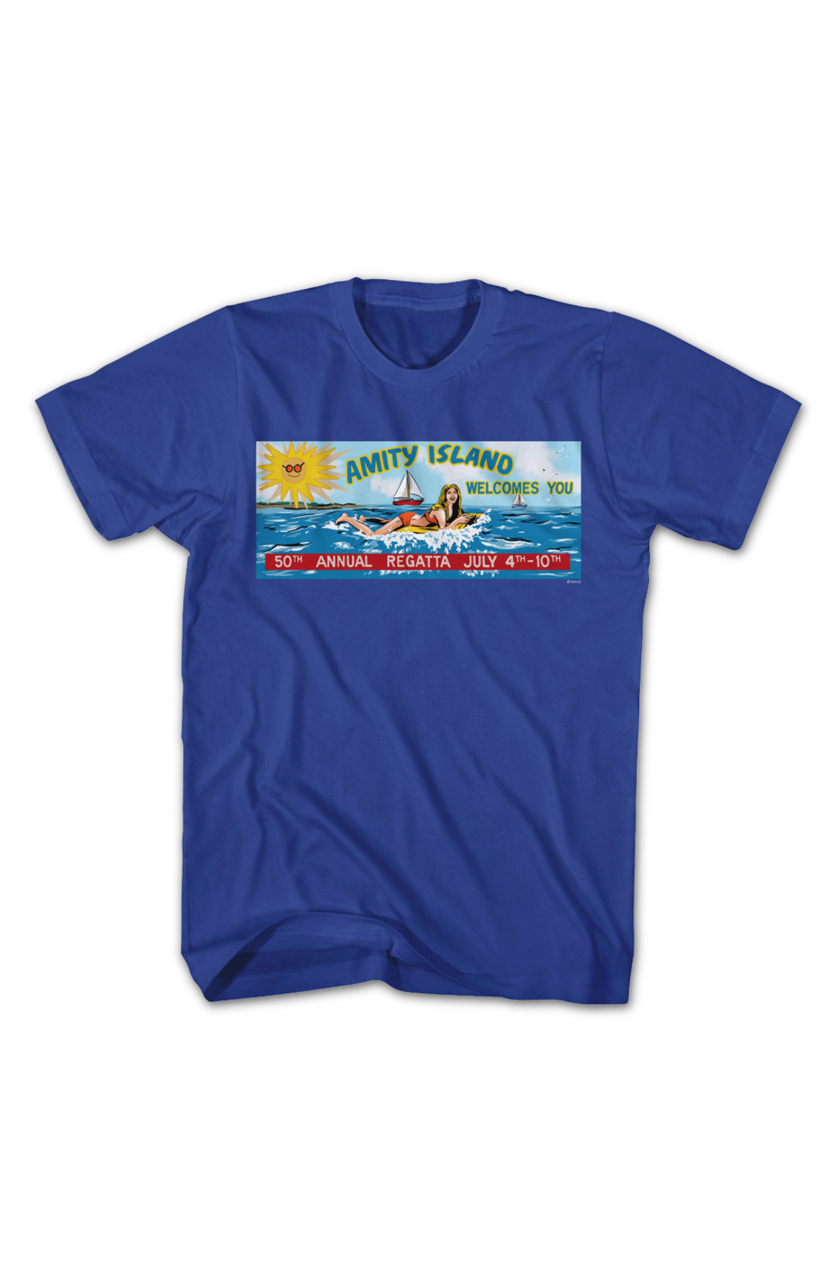 Amity Island 50th Annual Regatta Billboard Jaws T-Shirt