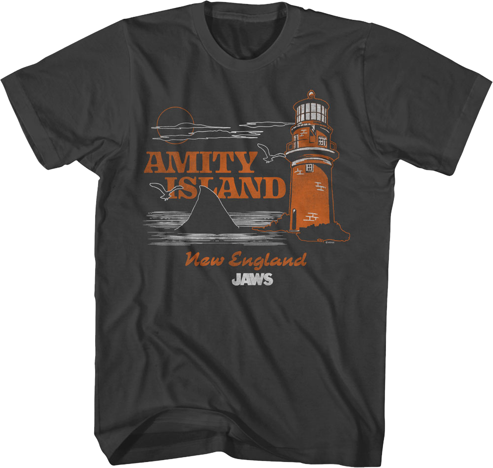 Amity Island Lighthouse Jaws T-Shirt