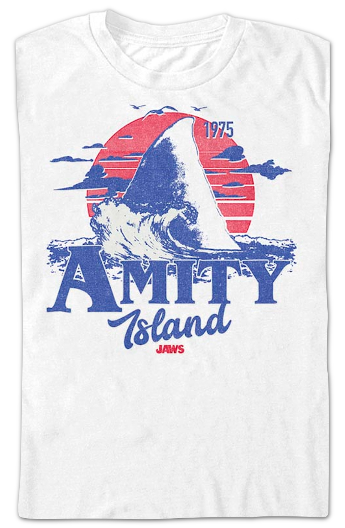 Amity Island Shark Fin Jaws T-Shirt