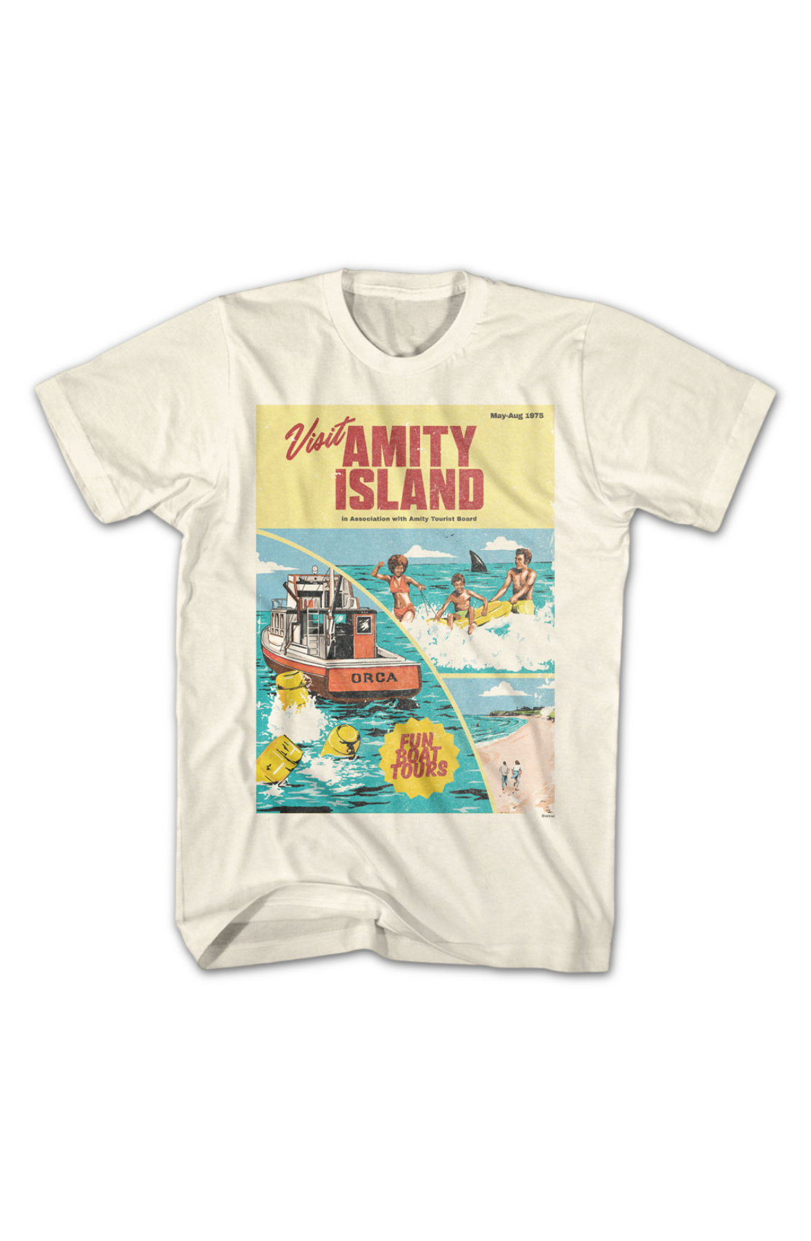 Amity Island Tourism Brochure Jaws T-Shirt