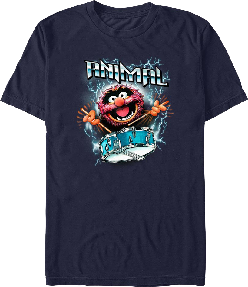 Animal Lightning Drumroll Muppets T-Shirt