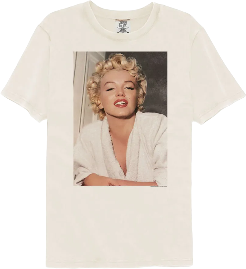 Bathrobe Photo Marilyn Monroe Comfort Colors Brand T-Shirt