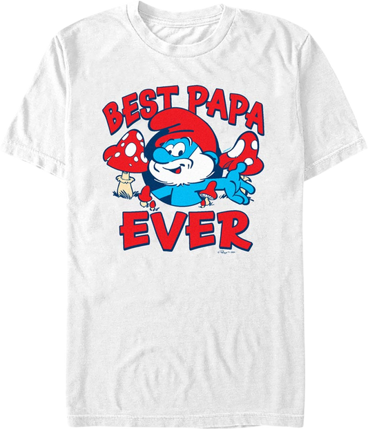 Best Papa Ever Smurfs T-Shirt
