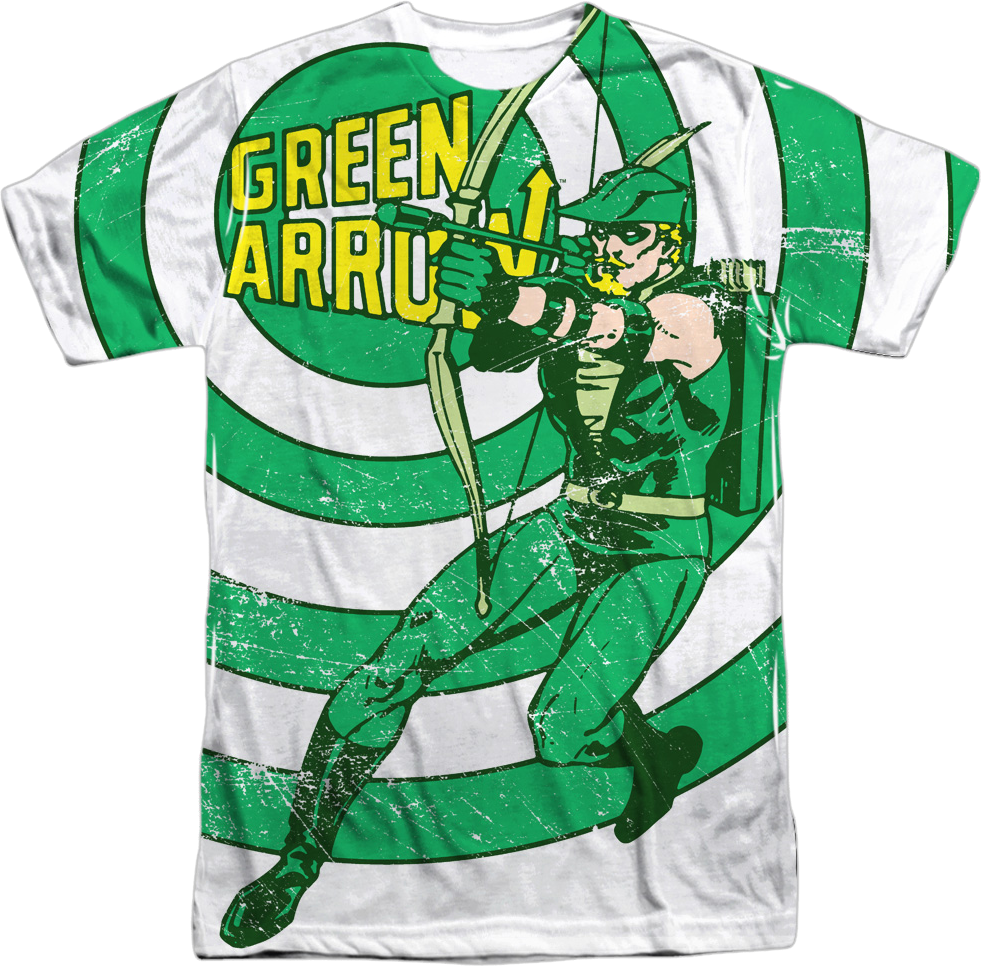 Big Print Green Arrow DC Comics T-Shirt