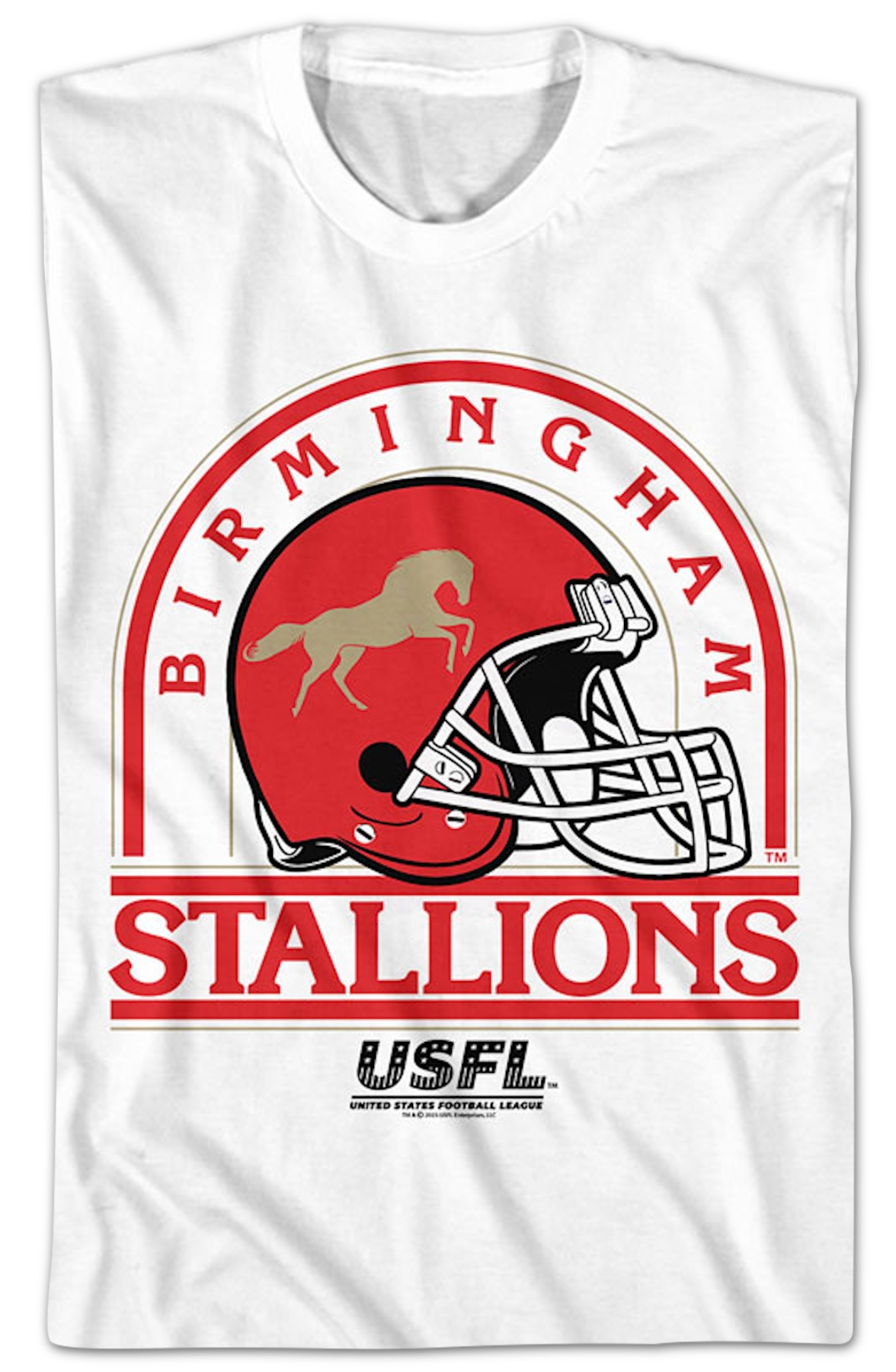 Birmingham Stallions Helmet USFL T-Shirt