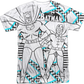 Black and White Sketch Batman and Robin T-Shirt