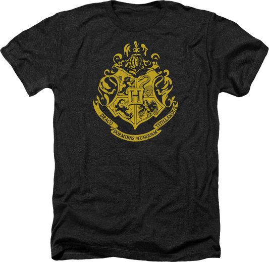 Black Heather Hogwarts Crest Harry Potter T-Shirt