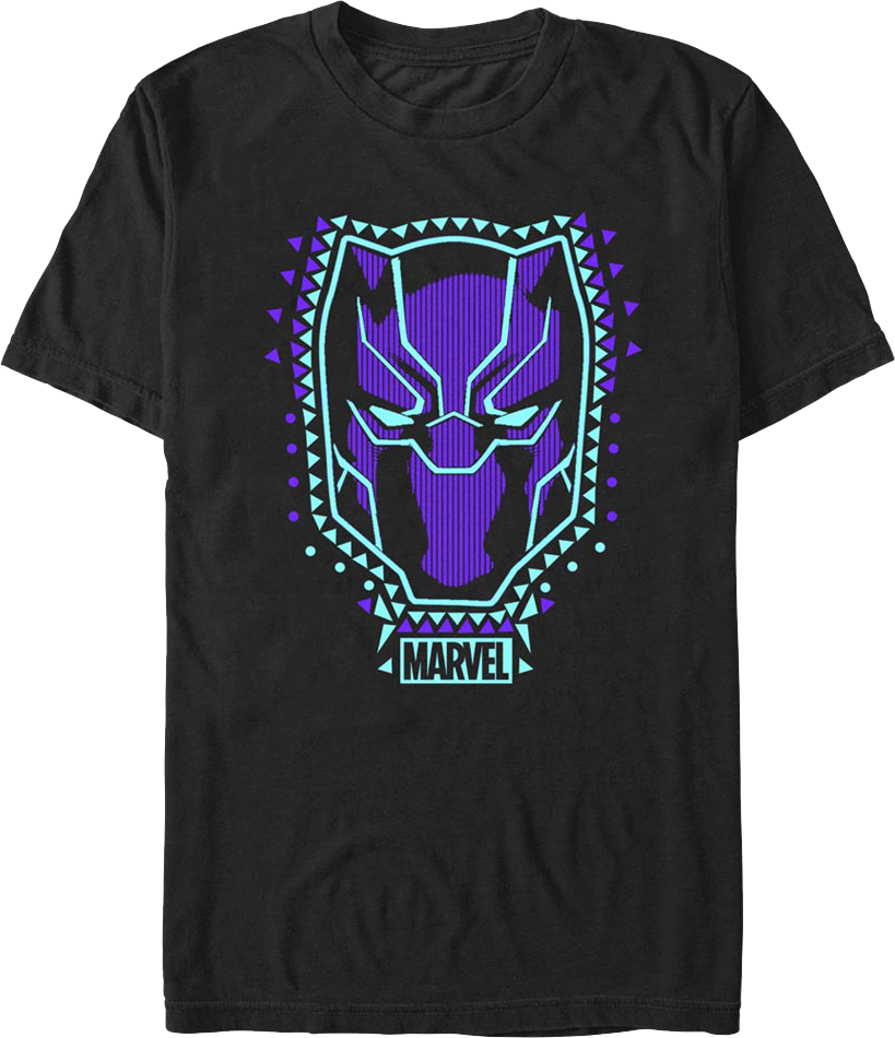 Black Panther Mask Marvel Comics T-Shirt