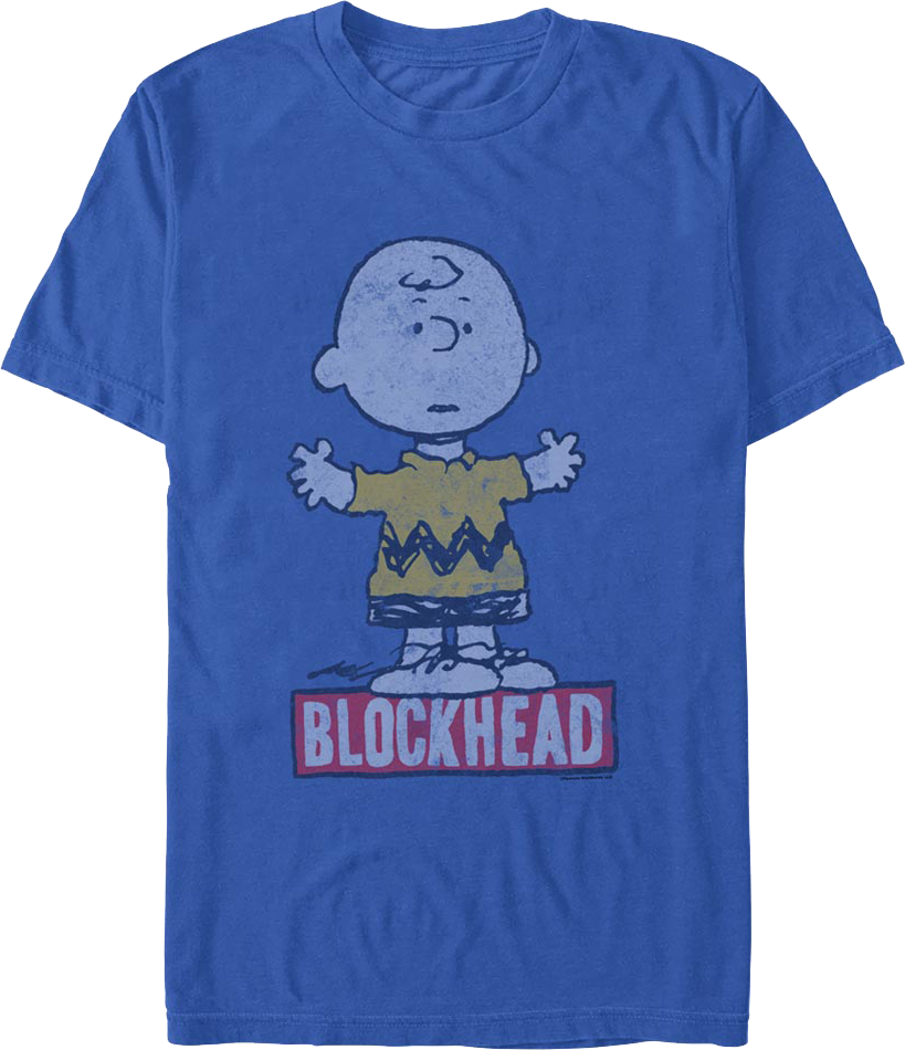 Blockhead Charlie Brown Peanuts T-Shirt