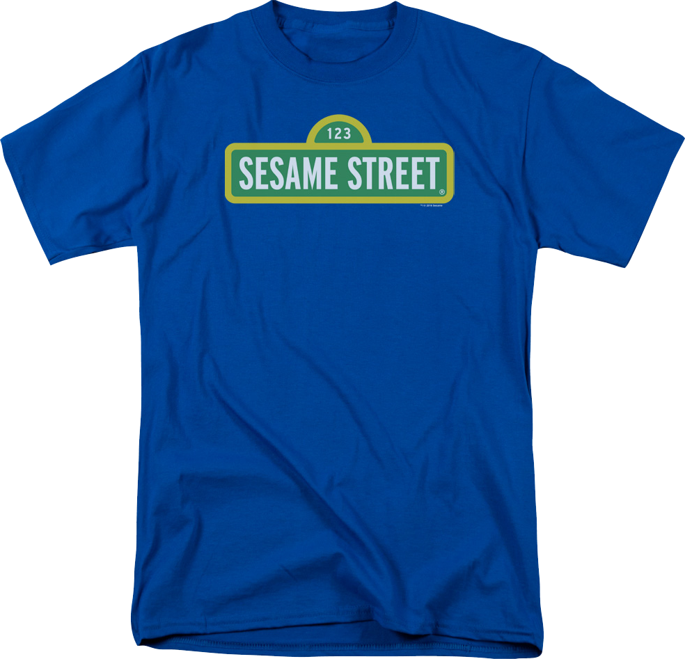 Blue Sign Sesame Street T-Shirt