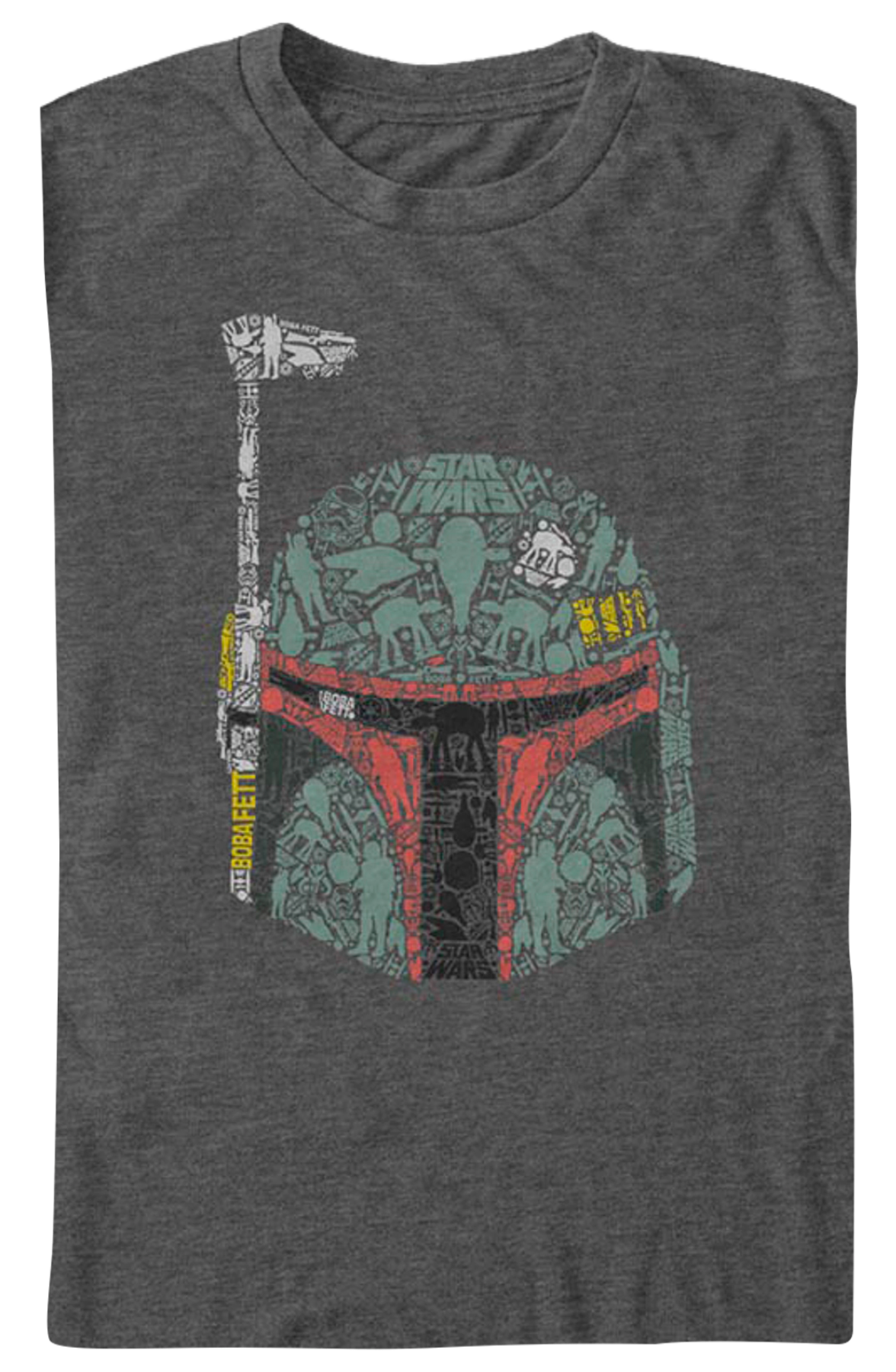 Boba Fett Helmet Collage Star Wars T-Shirt