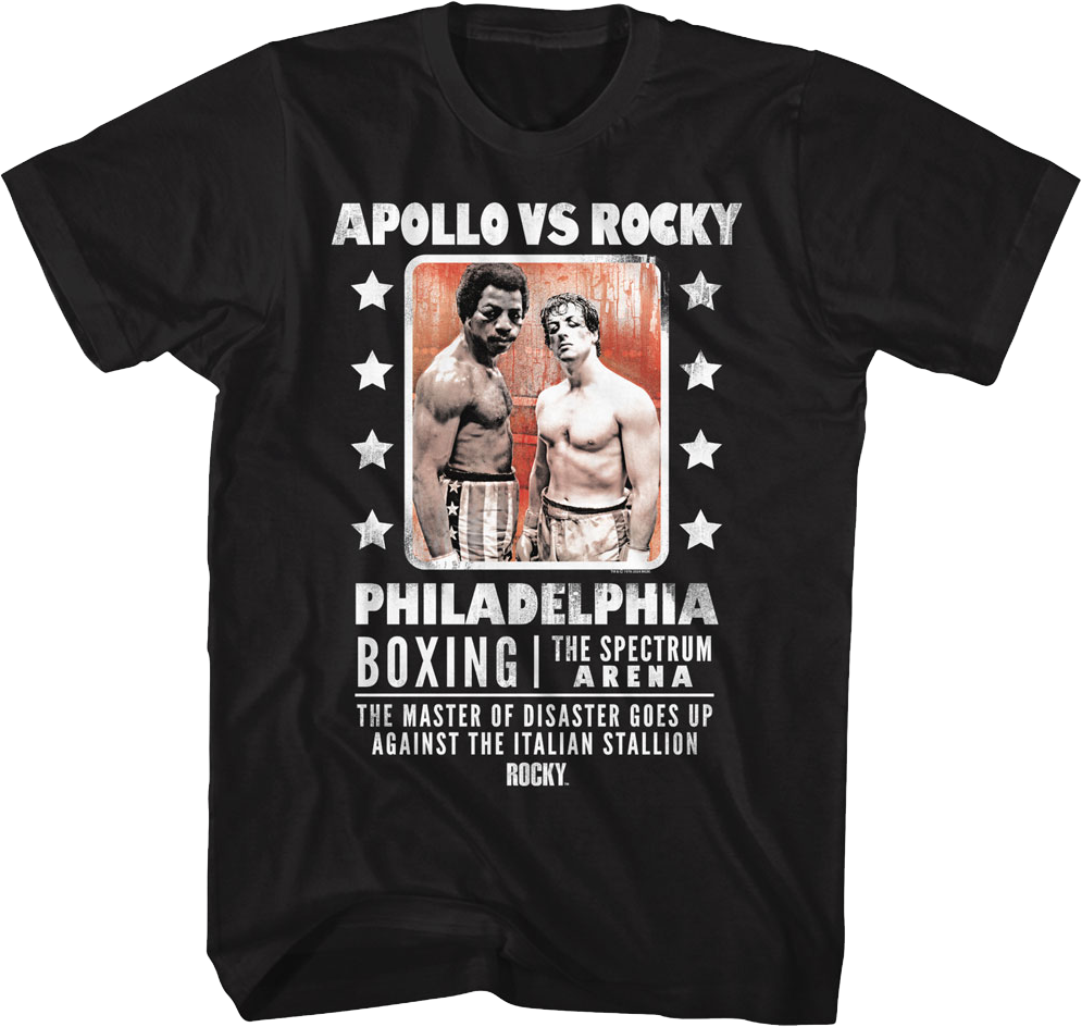 Boxing Poster Apollo vs Rocky T-Shirt