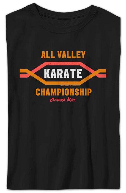 Boys Youth All Valley Karate Championship Cobra Kai Shirt