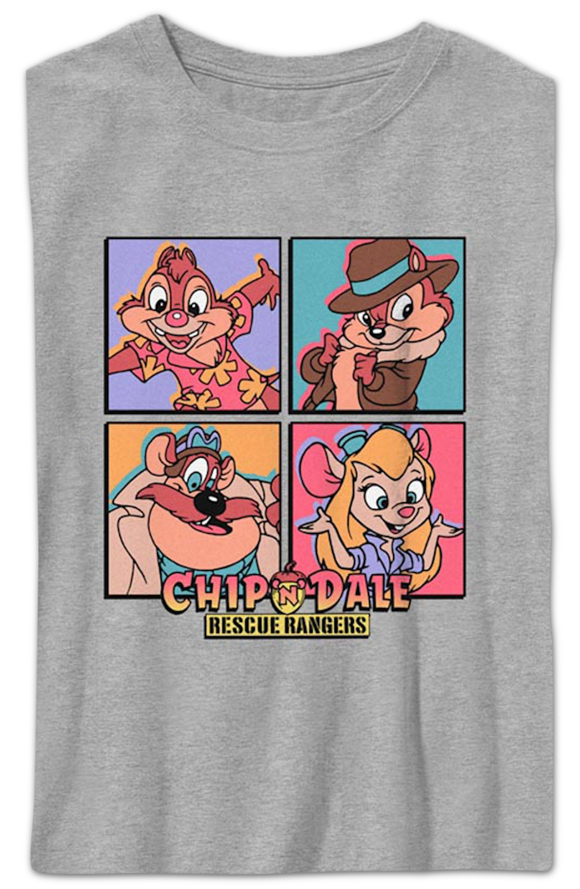 Boys Youth Character Squares Chip 'n Dale Rescue Rangers Shirt