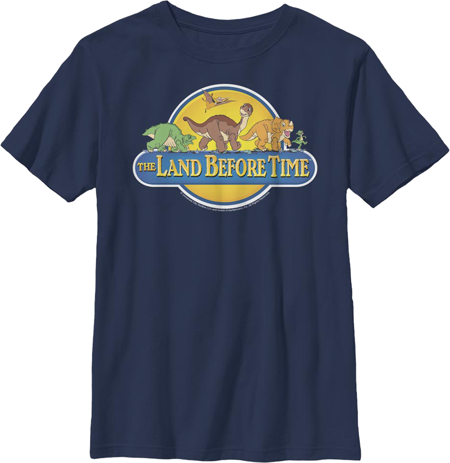 Boys Youth Classic Logo Land Before Time Shirt