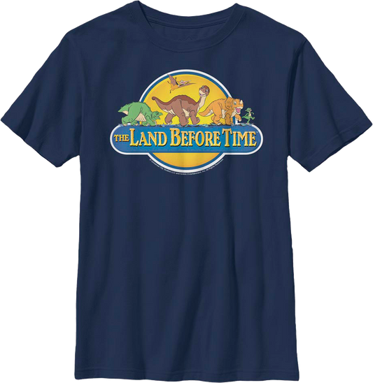 Boys Youth Classic Logo Land Before Time Shirt