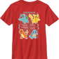 Boys Youth Gradient Grid Pokemon Shirt