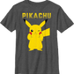 Boys Youth Pikachu Cheeks Pokemon Shirt