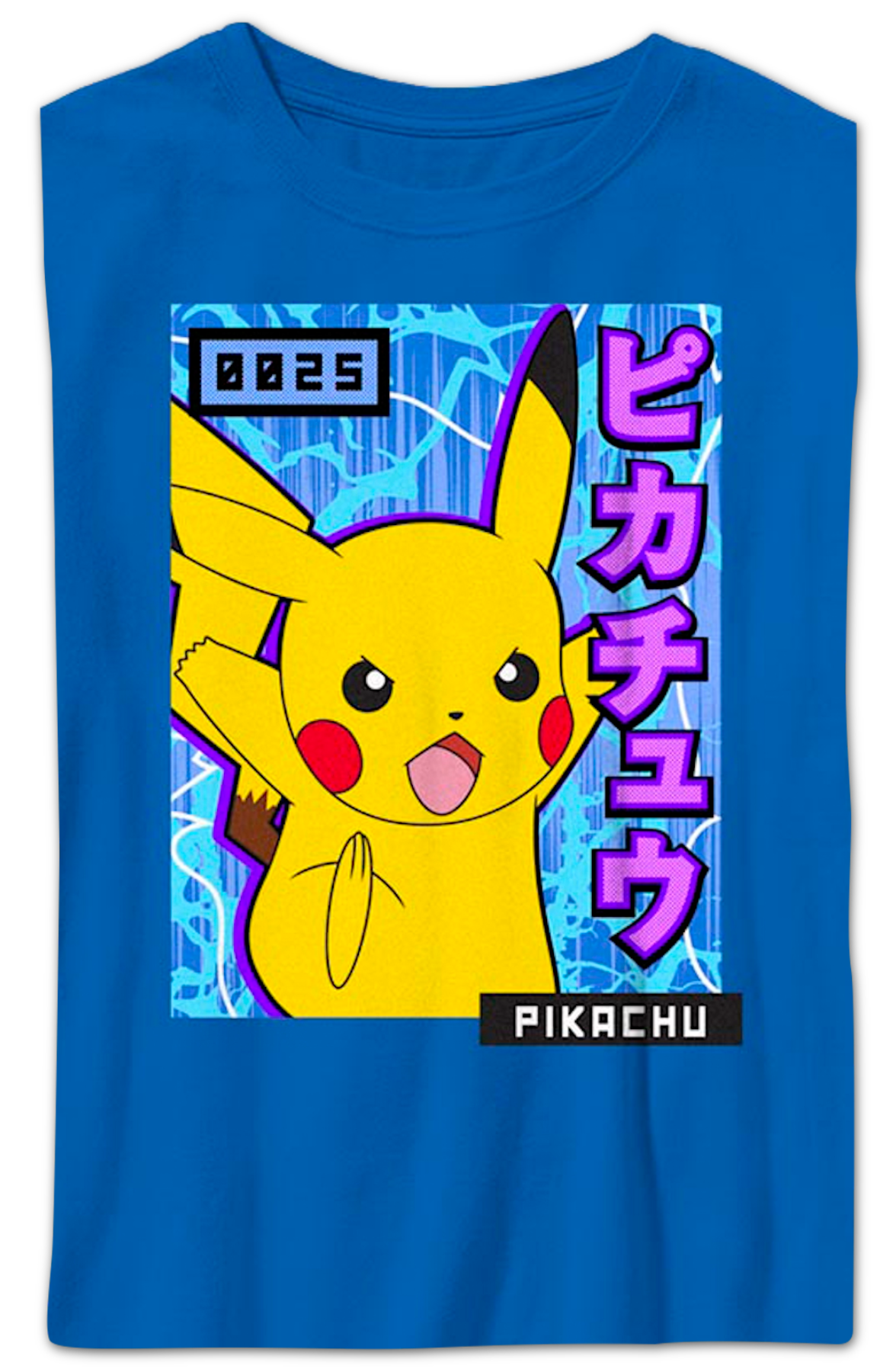 Boys Youth Pikachu Japanese Text Pokemon Shirt