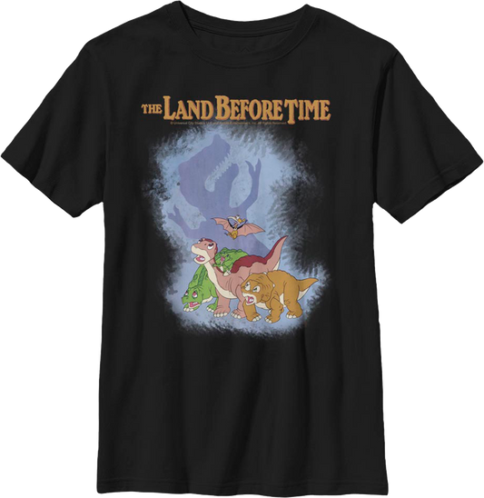 Boys Youth Sharptooth Shadow Land Before Time Shirt