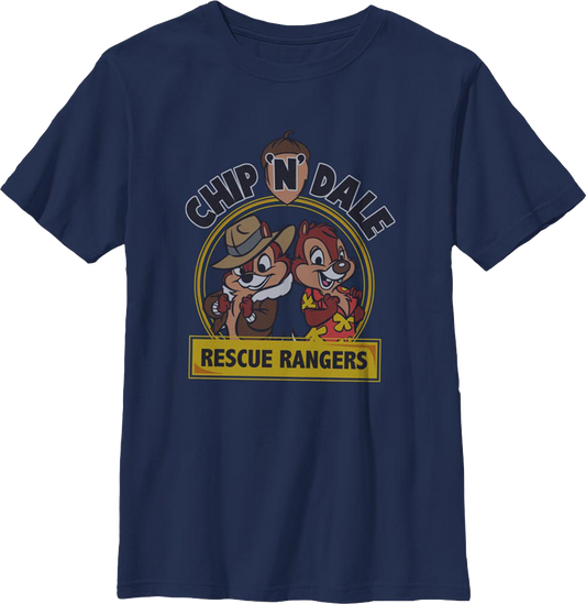 Boys Youth Vintage Logo Chip 'n Dale Rescue Rangers Shirt