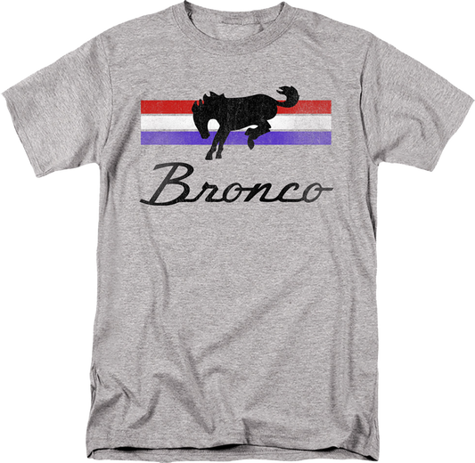 Bronco Red, White & Blue Stripes Ford T-Shirt