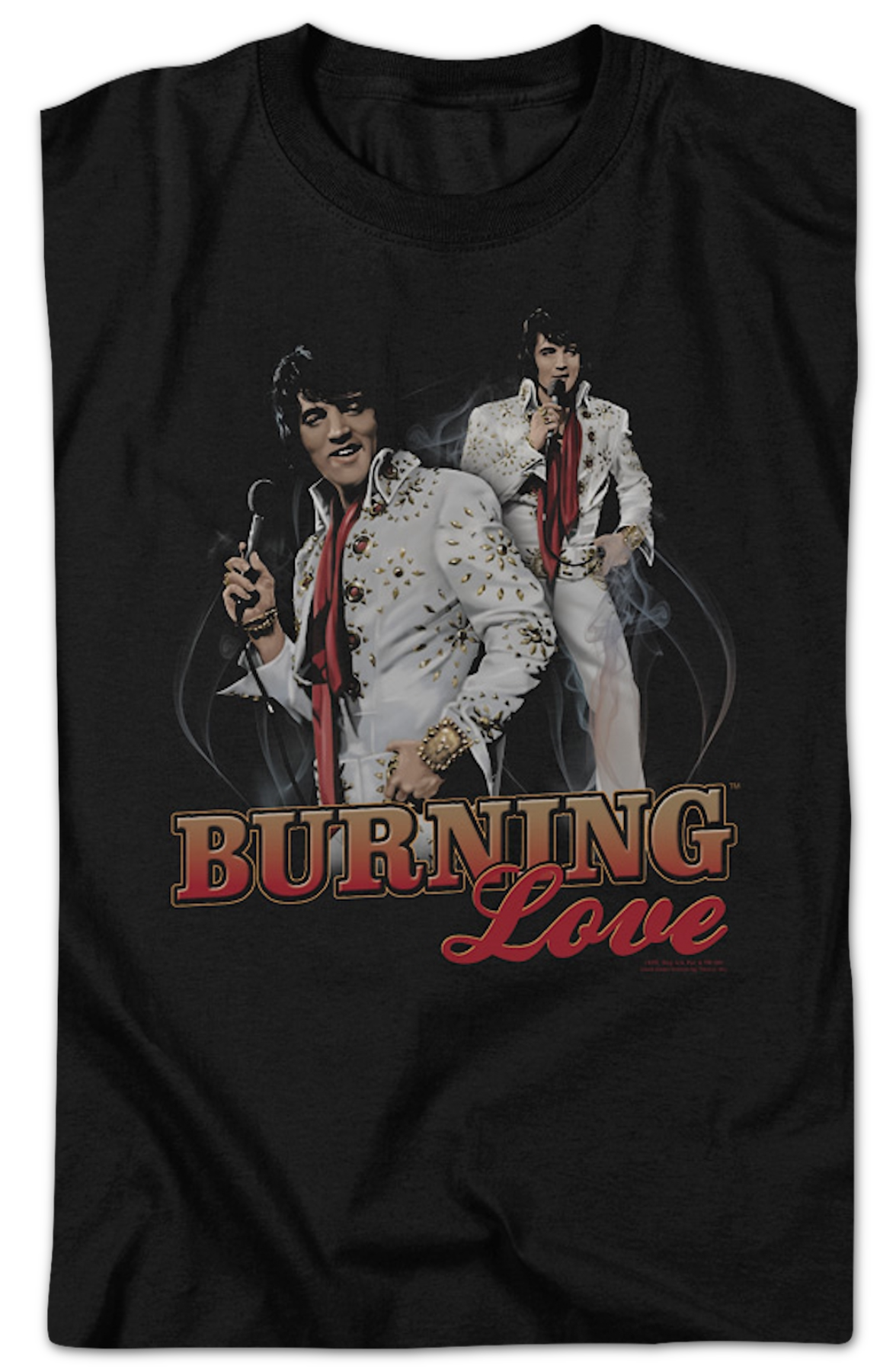 Burning Love Collage Elvis Presley T-Shirt