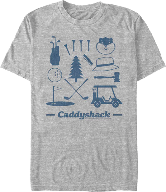 Bushwood Country Club Icons Caddyshack T-Shirt