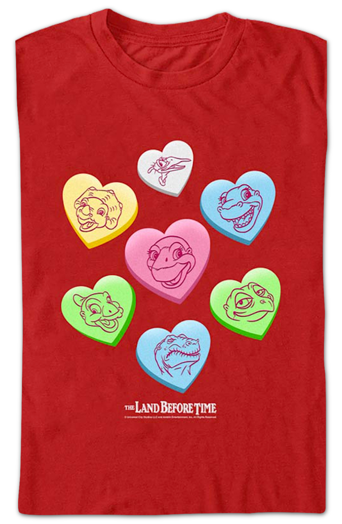 Candy Hearts Land Before Time T-Shirt