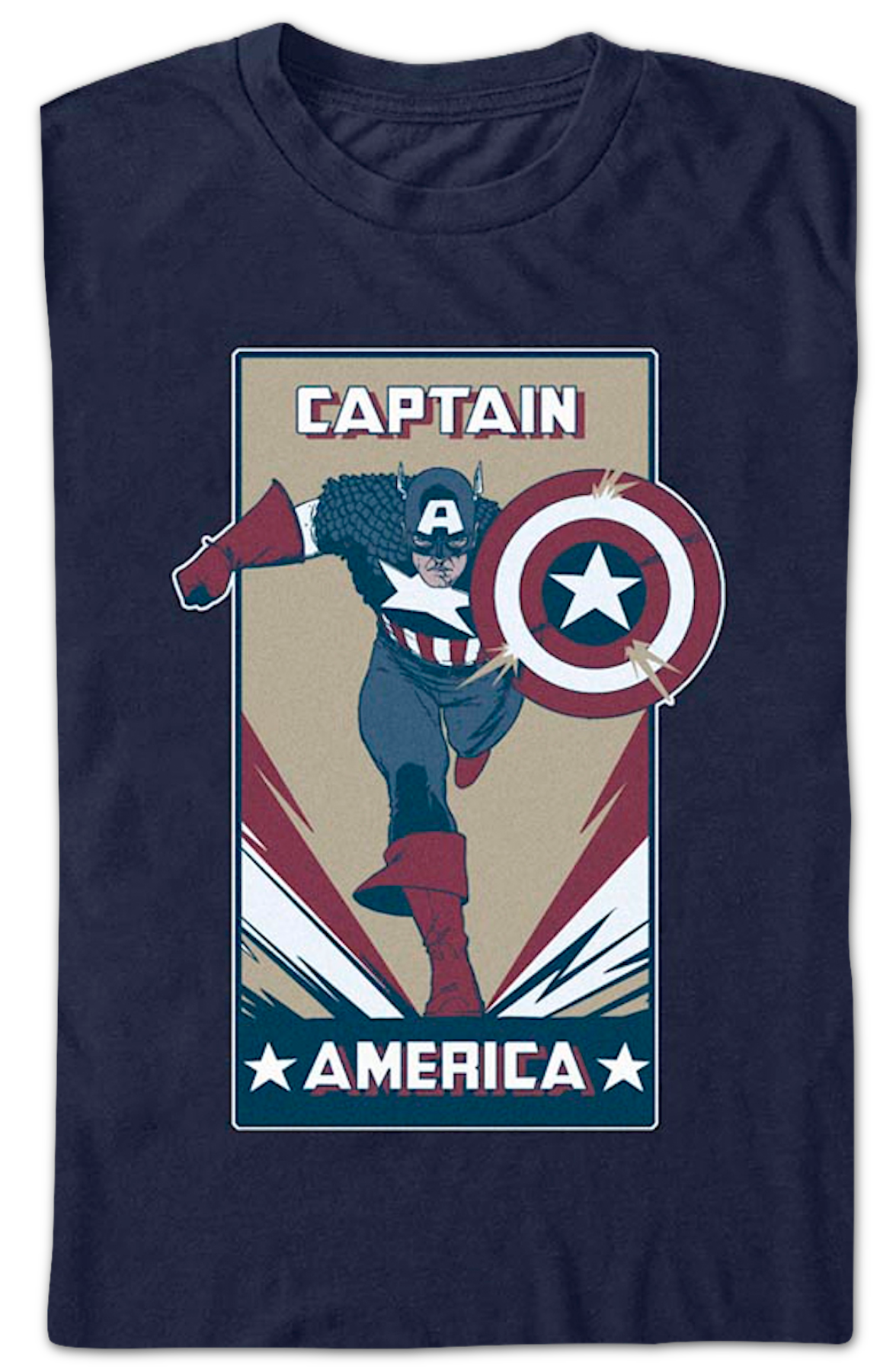 Captain America Graphic Poster Marvel Comics T-Shirt
