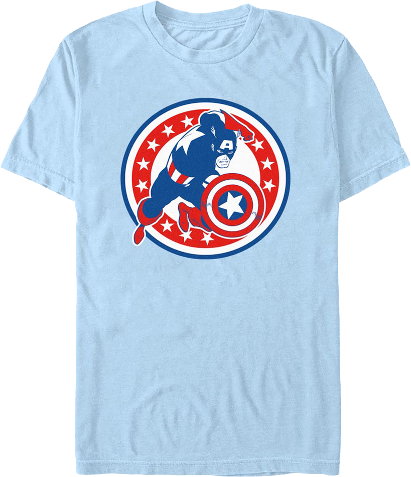 Captain America Shield Marvel Comics T-Shirt