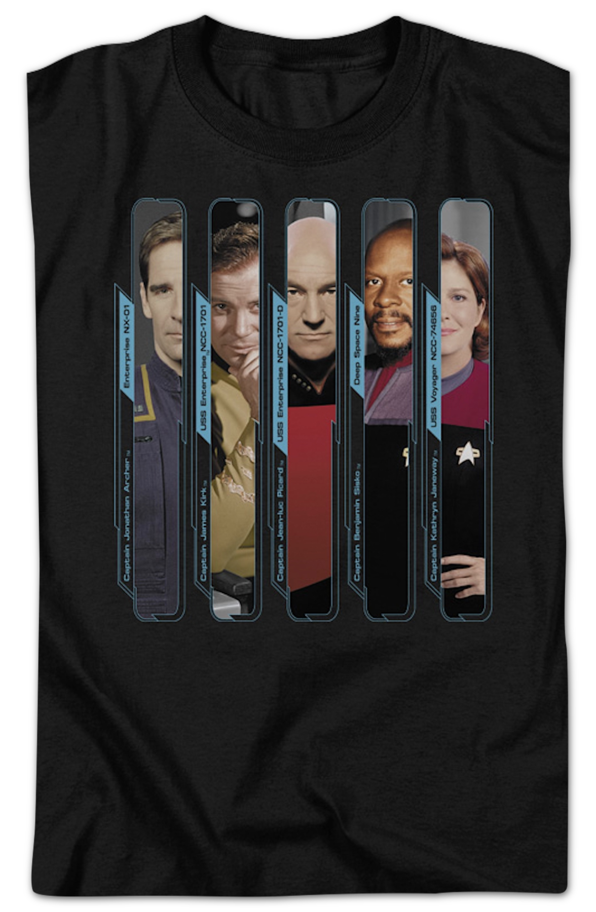 Classic Captains Star Trek T-Shirt