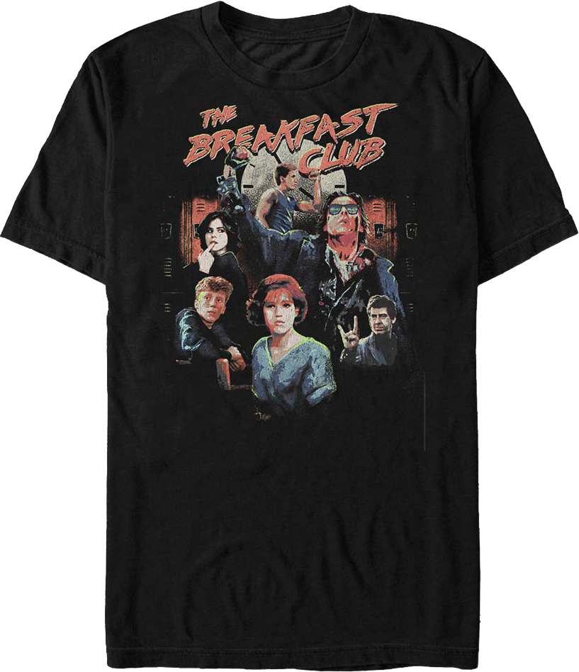 Cast Collage Breakfast Club T-Shirt