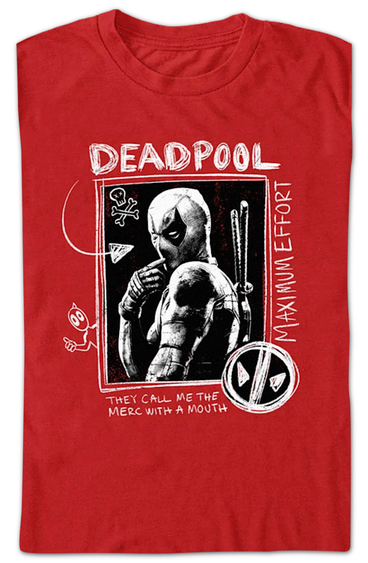 Chalkboard Deadpool T-Shirt