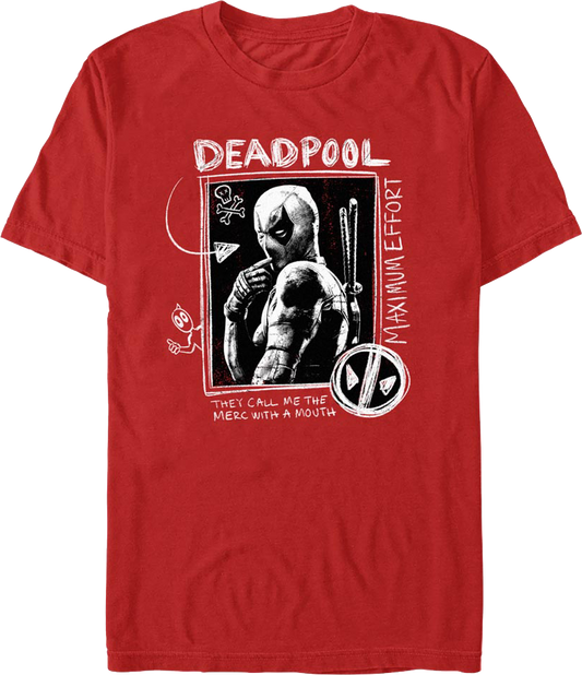 Chalkboard Deadpool T-Shirt