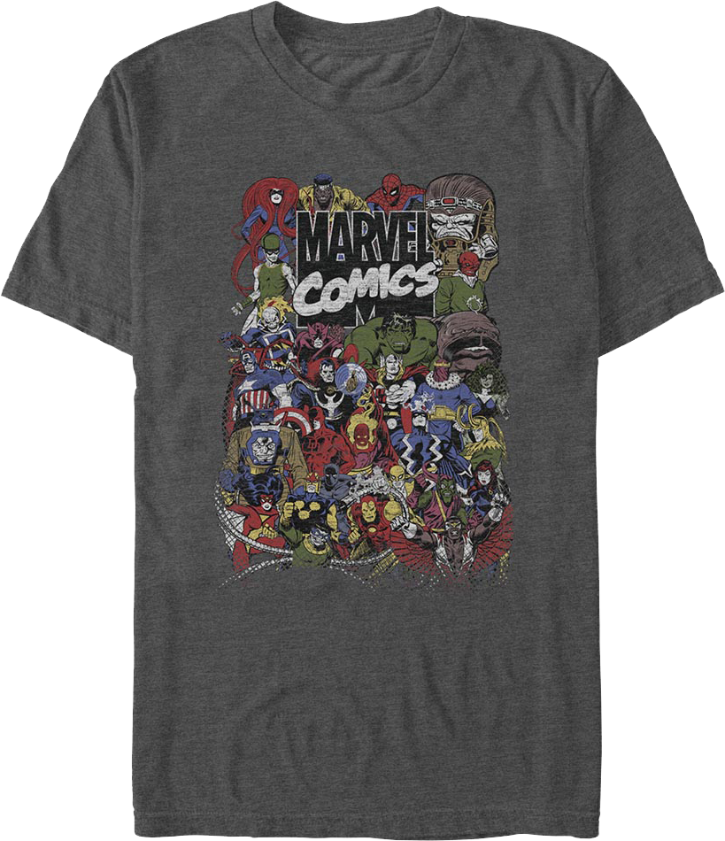 Character Collage Marvel Comics T-Shirt