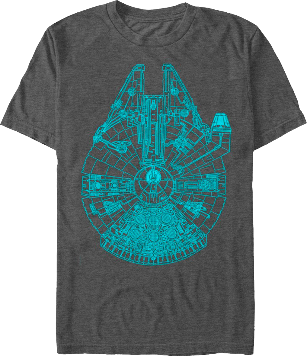 Charcoal Millennium Falcon Shirt