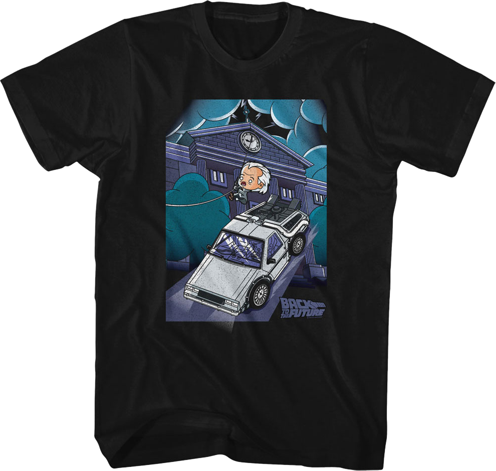 Chibi Doc Brown Back To The Future T-Shirt