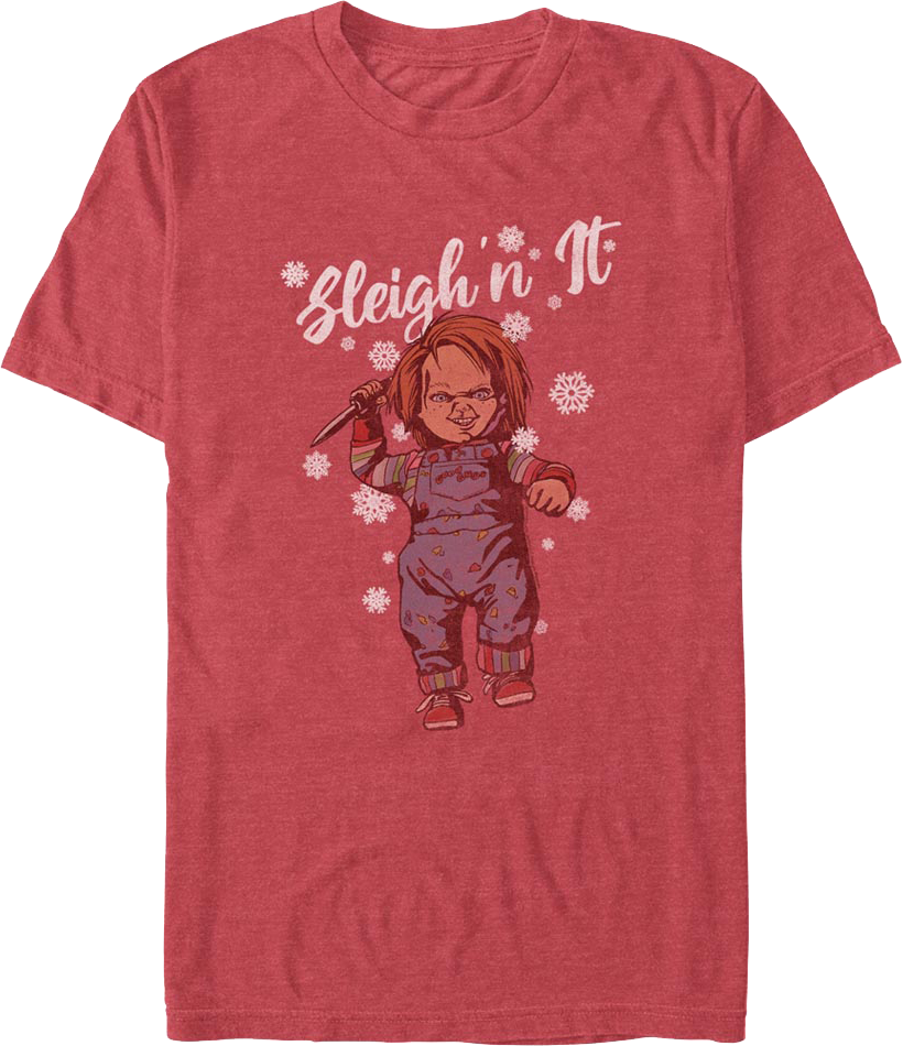 Chucky Sleigh'n It Child's Play T-Shirt