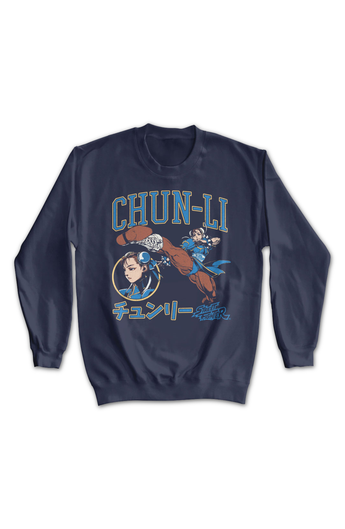 Chun-Li Japanese Text Street Fighter Sweatshirt