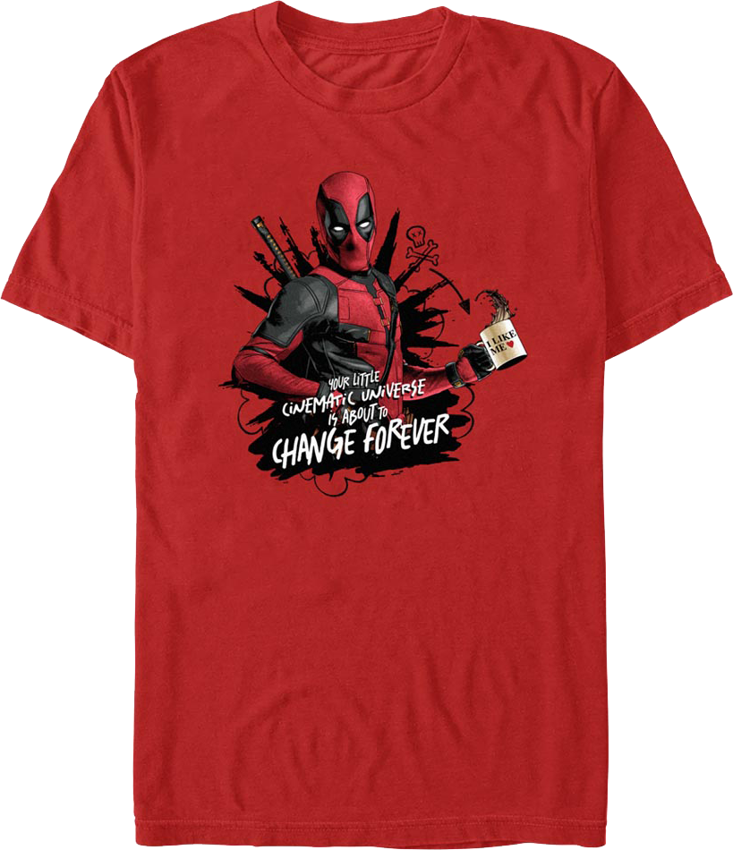 Cinematic Universe Deadpool & Wolverine Marvel Comics T-Shirt