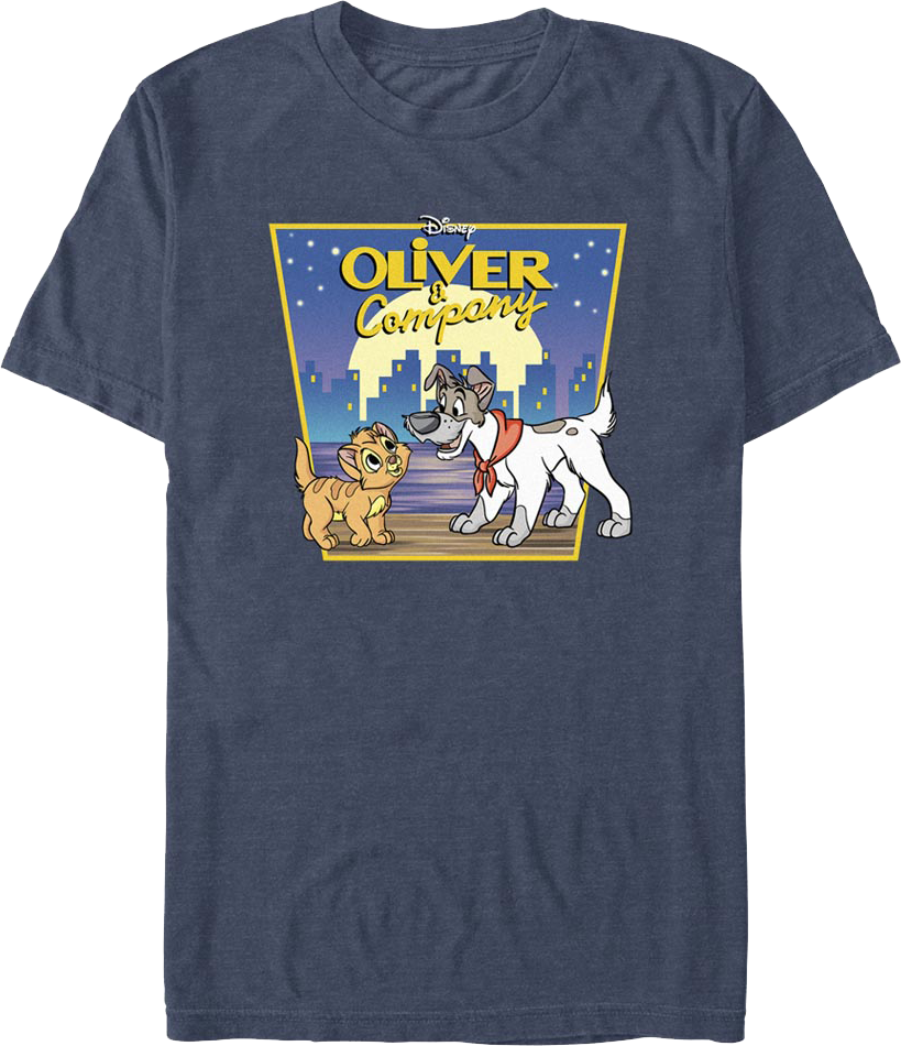 City Skyline Oliver and Company Disney T-Shirt