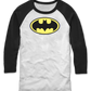 Classic Batman Logo DC Comics Raglan Baseball Shirt