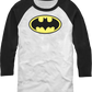 Classic Batman Logo DC Comics Raglan Baseball Shirt